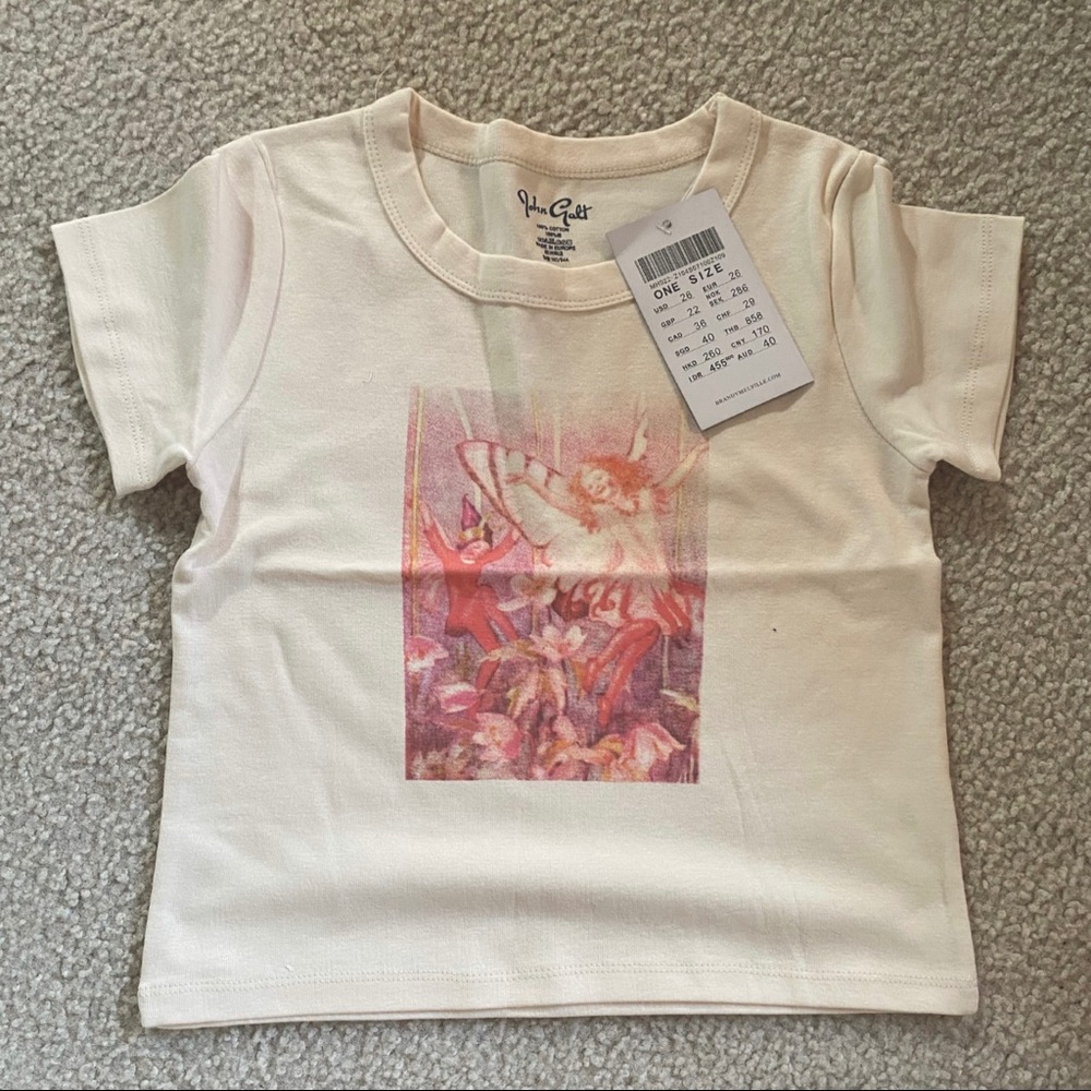 Brandy Melville dancing fairy baby tee